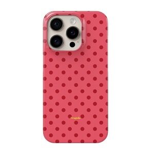 Fragola iPhone 12 Snap Case, Cupcake (Pink Red Polka Dot)